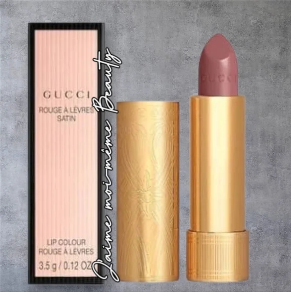 Gucci Satin Lipstick In 220 Merry Mauve - Cool Mauve Pink - Picture 2 of 12